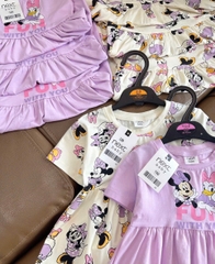 COMBO 2 VÁY MICKEY TÍM TRẮNG CHO BÉ GÁI