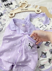 SET 2 BỘ PIJAMA MẶC NHÀ SIÊU XINH – HỌA TIẾT KURUMI CỰC YÊU