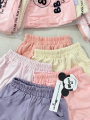 SET 5 QUẦN ĐÙI COTTON BÉ GÁI – MỀM MẠI, THOÁNG MÁT, MIX ĐỒ SIÊU XINH