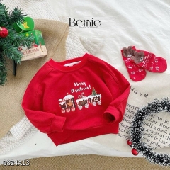 BERNIE_ÁO NOEL ĐỎ 4 HỌA TIẾT NOEL DỄ THƯƠNG CHO BÉ TRAI GÁI