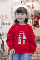 BERNIE_ÁO NOEL ĐỎ 4 HỌA TIẾT NOEL DỄ THƯƠNG CHO BÉ TRAI GÁI