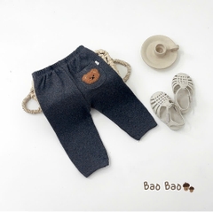 QUẦN LEN GÂN THÊU HÌNH CHO BÉ