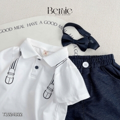 BERNIE – SET CÔNG TỬ ÁO POLO QUẦN DA CÁ CHO BÉ TRAI
