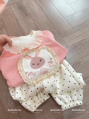 BỘ NỈ 2 DA QUẦN BI CHO BÉ GÁI