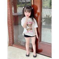 SET 2 ÁO BÉ GÁI COTTON XƯỚC