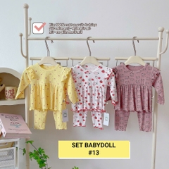 COMBO 3 BỘ TĂM BABYDOLL CÁNH TIÊN BÉ GÁI