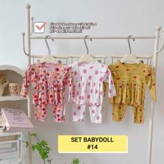 COMBO 3 BỘ TĂM BABYDOLL CÁNH TIÊN BÉ GÁI