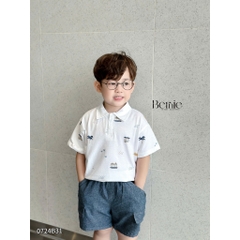 BERNIE_SET POLO HOA TIẾT IN TRÀN SUMMER BÉ TRAI