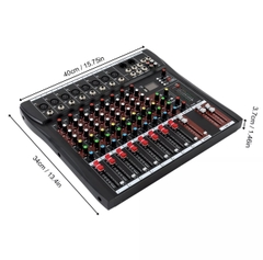 Mixer Pro 8 Channel Bluetooth Studio Audio Hàng Xuất USA