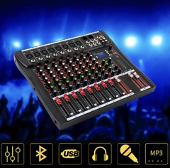 Mixer Pro 8 Channel Bluetooth Studio Audio Hàng Xuất USA