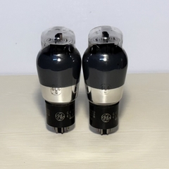 Bóng Đèn 6L6G. 2 Rare 6L6G GE Vacuum Tube Black Glass Black Plate