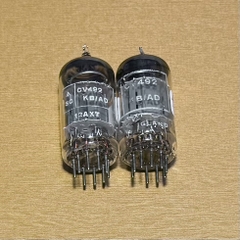 2pcs CV492 KB/AD 12AX7 ECC83 Half Box Plate Valve Tube Tested
