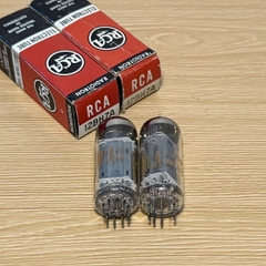 Bóng Đèn 12BH7 RCA 12BH7A. Matched Pair RCA 12BH7A Gray Plate Tubes Nos Nib