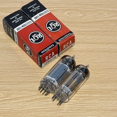 Bóng Đèn 12BH7 RCA 12BH7A. Matched Pair RCA 12BH7A Gray Plate Tubes Nos Nib