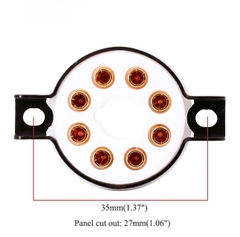 Đế Đèn 8pin Dành Cho 6SN7 6V6 5U4 GZ37 EL34 6550 KT88 6L6 Chân Vàng Cao Cấp