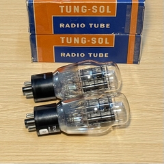 Matche Pair Tung-Sol 6B4G Tube Hanging Black Plate Foil Getter Tested 100%