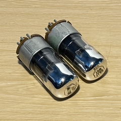 Pair 6SJ7 Sylvania Matal Base JAN CHS 6SJ7WGT Vacuum Tube Nos