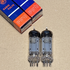 2Pc 12BH7 Gray Plate Super Radiotron Radio Valve Tube Nos New in Box