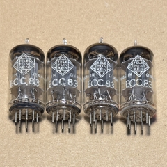 2Pc Telefunken ECC83 12AX7 Long Plate 17mm Test Strong (LC54)