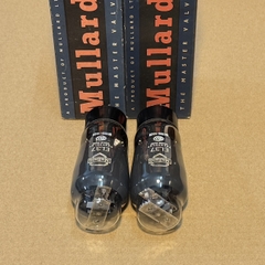 2x Vintage Mullard EL37 KT66 Tray Getter Vacuum Tubes Black Base New In Box