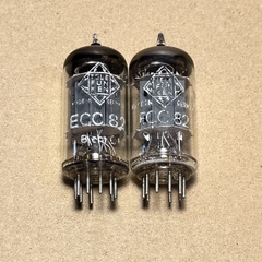 1Pair Telefunken ECC82 12AU7 Diamond Bottom logo Tested Strong (V22)
