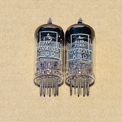 1Pair Mullard KB/D M8136 CV4003 ECC82 Box Plate 12AU7 Valve Tube