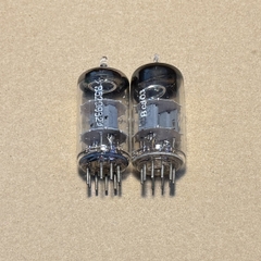 2Pc Telefunken ECC81 diamond bottom tubes tested Good TV7