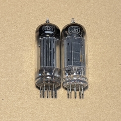 2pcs RCA 6CG7 Black Plate Vacuum Tube O Getter
