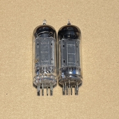 2pcs RCA 6CG7 Black Plate Vacuum Tube O Getter