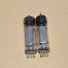 1Pair Valvo E80CC 12AU7 6085 Gold Pin Halo Getter Vacuum Tube (D2)