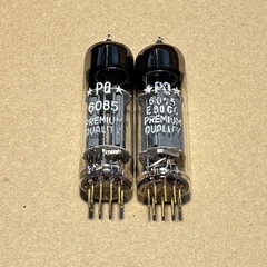 1Pair Amperex 6085 12AU7 E80CC Gold Pin Halo Getter Vacuum Tube (D3)