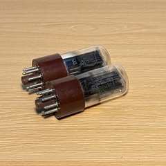 Fivre 6SN7GT Black Plate Brown Base Valve Tube Eq B65 CV181 ECC32