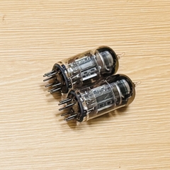 2x Vintage RCA 7199 Black Plate Vacuum Tube