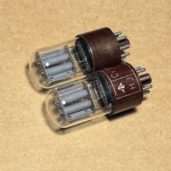 Bóng Đèn CV1985 Brimar. 6SL7GT ECC35 Tấm Mầu Xám Cùng Mã Ngày 1952 Rất Hiếm