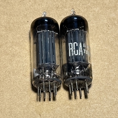 Bóng RCA 6CG7. Tube RCA 6CG7 Black Plate D getter TV7 Tested NOS