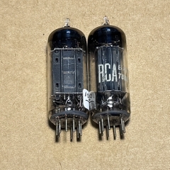 2Pcs RCA 6CG7 Tấm Đen Dài ( D getter ). Bóng Đèn RCA 6CG7 Đã Test Rất Mạnh