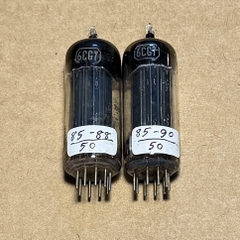 2Pcs RCA 6CG7 Tấm Đen Dài ( D getter ). Bóng Đèn RCA 6CG7 Đã Test Rất Mạnh