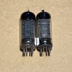 2Pcs RCA 6CG7 Tấm Đen Dài ( D getter ). Bóng Đèn RCA 6CG7 Đã Test Rất Mạnh