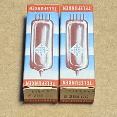 Bóng Đèn Telefunken E288CC. Matched pair Telefunken E288CC 8223 Tubes Nos