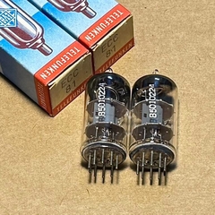 Bóng Đèn ECC81.Telefunken ECC81 TFK Getter Nghiêng 45° Cặp Cùng Mã Mới Chưa Sử Dụng