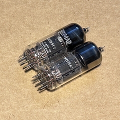 2Pcs Brimar 12BH7 CV5042 Long Plat Black Plate Tested TV7. Bóng Đèn Brimar 12BH7 CV5042.
