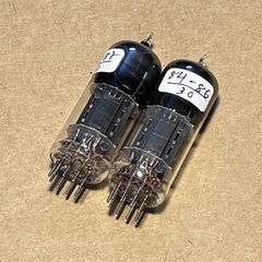 2Pcs Brimar 12BH7 CV5042 Long Plat Black Plate Tested TV7. Bóng Đèn Brimar 12BH7 CV5042.