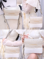 Túi Gift Custom Dạ Tweed CHANEL Limited Đủ Hộp & Túi Giấy Chanel Hoa Trà RB