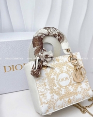 Túi DIOR custom hoạ tiết Holiday Limited dáng Lady size 25cm fullbox túi giấy hãng