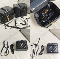 Túi Cốp YSL Vanity Màu Đen Gift Chính Hãng Kèm Dây Fullbox