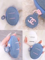 Túi Pouch CHANEL Denim Đựng Kem Tay Fullbox Limited Pouch