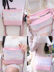 Túi Gift Custom Dạ Tweed CHANEL Limited Đủ Hộp & Túi Giấy Chanel Hoa Trà RB