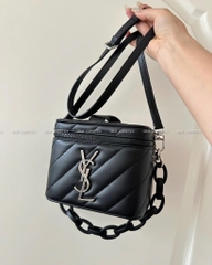 Túi Cốp YSL Vanity Màu Đen Gift Chính Hãng Kèm Dây Fullbox
