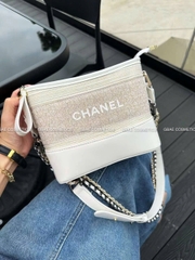 Túi Gift Custom Dạ Tweed CHANEL Limited Đủ Hộp & Túi giấy Chanel Hoa Trà RB