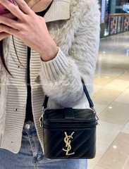 Túi Cốp YSL Vanity Màu Đen Gift Chính Hãng Kèm Dây Fullbox